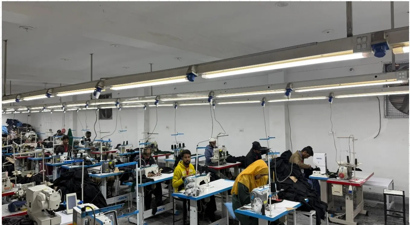 Production floor at Moneeb Apparels
